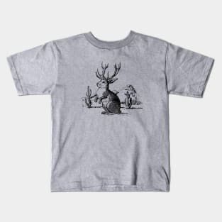 Rabbit and horns Kids T-Shirt